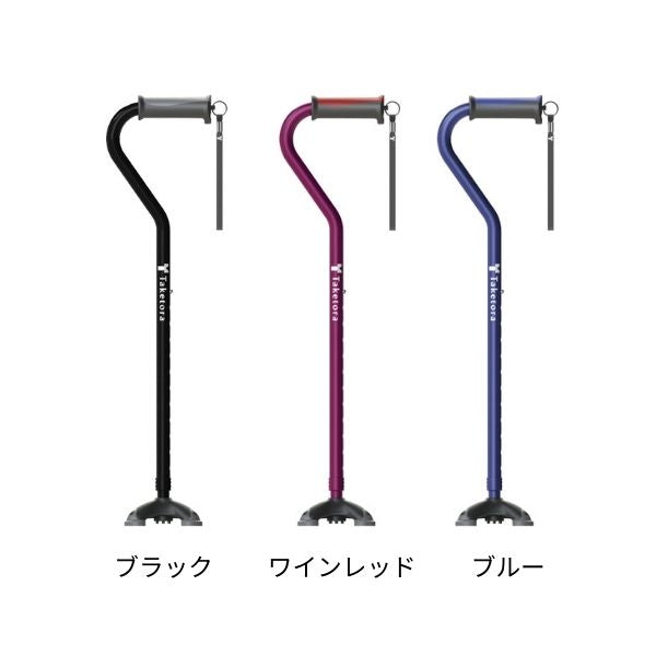 杖 介護 4点杖 バンブーステッキオフセット多点杖 竹虎 ステッキ つえ 伸縮 自立 おしゃれ おしゃれ杖 高齢者