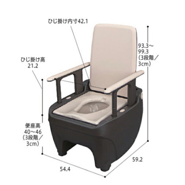 ポータブルトイレ 介護用 ラップポン・オーブ バケツタイプ 0BSEBMN1JH 普通便座 日本セイフティー 介護用トイレ 介護 トイレ 簡易トイレ 介護用品