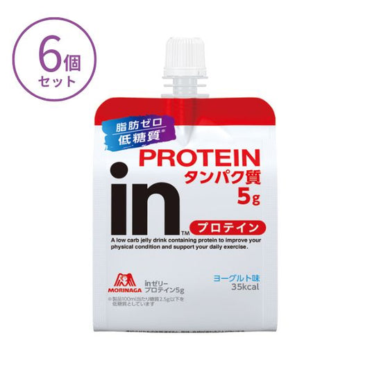 inゼリー プロテイン 180g×6個入 森永製菓  熱中症対策 ゼリー 介護食 食欲不振 高齢者 栄養補助食品