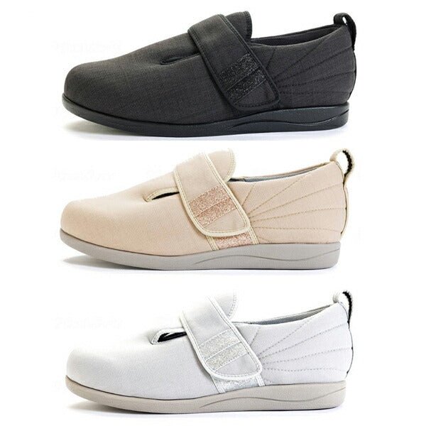 介護靴 おしゃれ 室内 シューズ 女性用 レディース ダブルマジックIII凛 7055　7E 両足販売 徳武産業 あゆみシューズ 介護用品 母の日 敬老の日 プレゼント