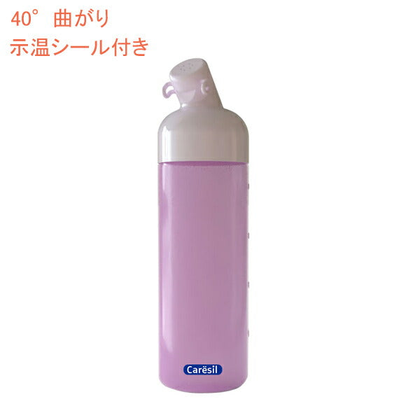 介護 洗浄シャワーボトル おしり洗浄ボトル ケアシルボトル450 40°曲がり OSB-1L ピンク 示温シール付 ハタノ製作所 介護 介護用品