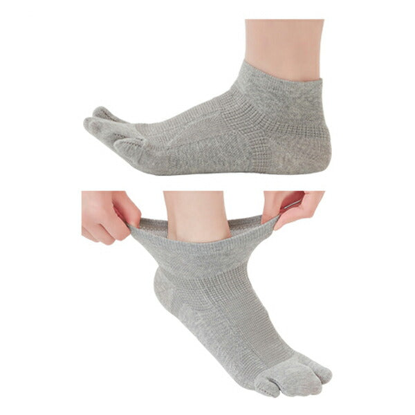 介護 サポーター レディース 婦人用 どんどん歩けるウォーキングサポーター 1足 22.0〜25.5cm グレー セルヴァン 介護用品