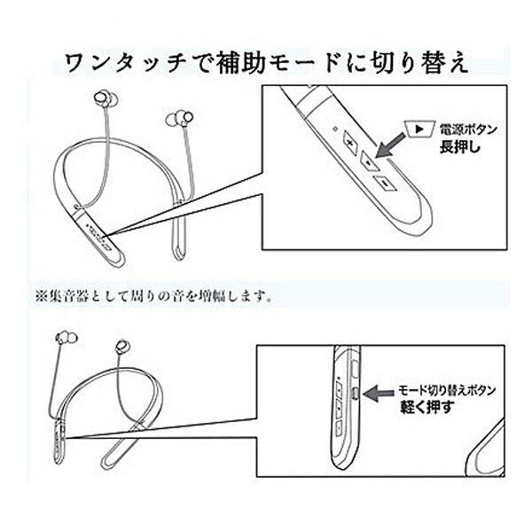 集音器 音の恵み 首掛け集音器 MT-100N シャイン 介護 集音器 日常生活 コミュニケーション 会話 介護用品