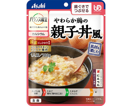 介護食 レトルト バランス献立 やわらか鶏の親子丼風 180g アサヒグループ食品 やわらか食 高齢者 食事 おかず 介護食品