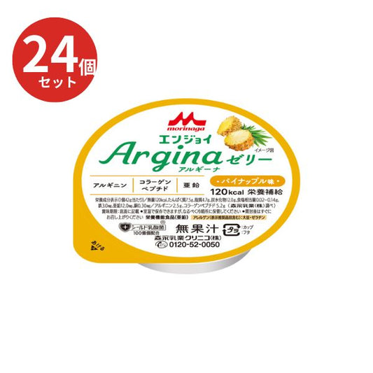 高カロリーゼリー 少量 ハイカロリーゼリー エンジョイArgina（アルギーナゼリー） パイナップル味 0659248 42g×24個入 森永乳業クリニコ 栄養補助食品 高齢者