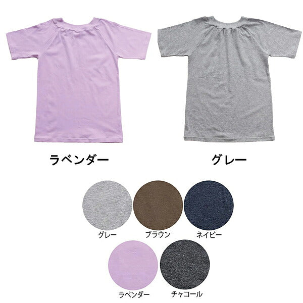 介護 衣類 肌着 綿ストレッチ 着脱名人 前後なし半袖シャツ 49060130 ラック産業 男女兼用 介護 介護用品