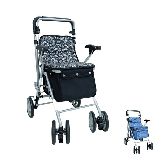 シルバーカー おしゃれ コンパクトカー パレードSC 島製作所 手押し車 折りたたみ 介護 ショッピング 介護用品