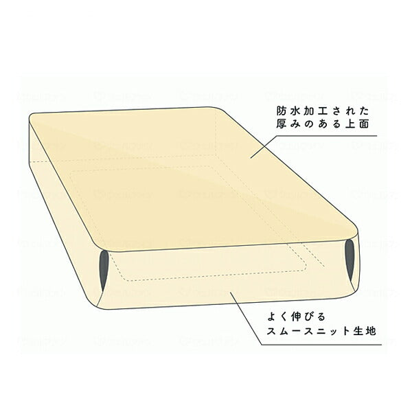 防水シーツ 介護1枚でまるごと防水ボックスシーツ MS-B01 クリーム 丸昌 おねしょシーツ 防水シート 介護シーツ 介護用品
