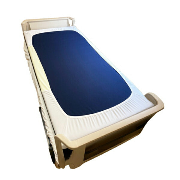 防水 シーツ 洗える 大人 あんしんとり付け楽々防水シーツ (全面BOXタイプ) MT-7044 ホワイト×クリーム 丸田シャツ 介護用品