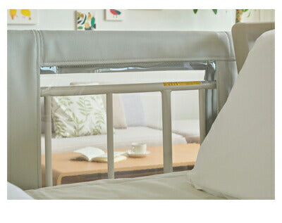 サイドレールクッションカバー(窓付) 0104 グレー 特殊衣料 介護 ベッドサイド 緩衡材 クッション性 カバー 介護用品