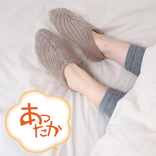 腹巻屋さんが作った あたたか足カバー ラック産業 おやすみソックス 介護 衣類 ウール混 フットカバー 冷え取り 冷え対策 防寒 靴下 くつした 厚手 温かい 冬 介護用品
