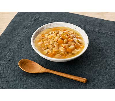 介護食 レトルト やわらか食 まんぷく日和 やわらか大豆の五目豆 100ｇ アサヒグループ食品 ムース食 ミキサー食 舌でつぶせる 区分3 介護食品 おかず 嚥下食