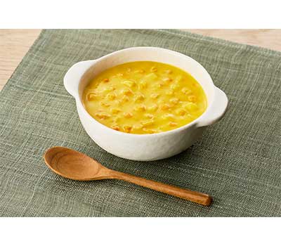 介護食 レトルト やわらか食 まんぷく日和 かぼちゃのクリームスープ 100g アサヒグループ食品 ムース食 ミキサー食 舌でつぶせる 区分3 介護食品 おかず 嚥下食