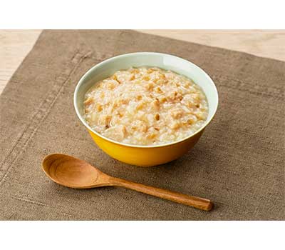 介護食 レトルト やわらか食 まんぷく日和 ふかひれ中華粥 100g アサヒグループ食品 ムース食 ミキサー食 舌でつぶせる 区分3 介護食品 おかず 嚥下食