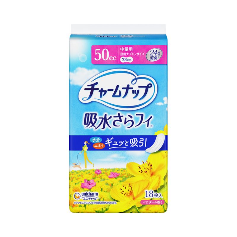 チャームナップ吸水さらフィ 中量用 10425→20147　18枚 ユニ・チャーム 尿とりパッド 尿漏れパッド 尿取りパッド 介護パット 吸水パッド