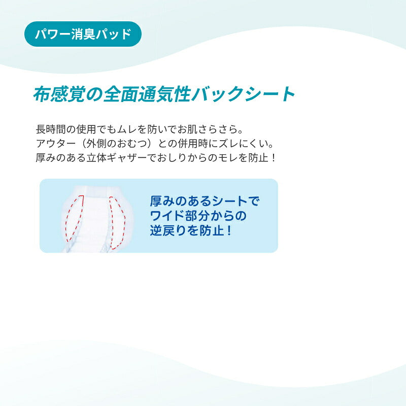 アクティ パワー消臭パッド スーパーロング 30×57cm 約4回分 30枚 1袋 日本製紙クレシア 介護用品 尿とりパッド 尿漏れパッド 男女兼用 排尿 尿取りパッド パッドタイプ