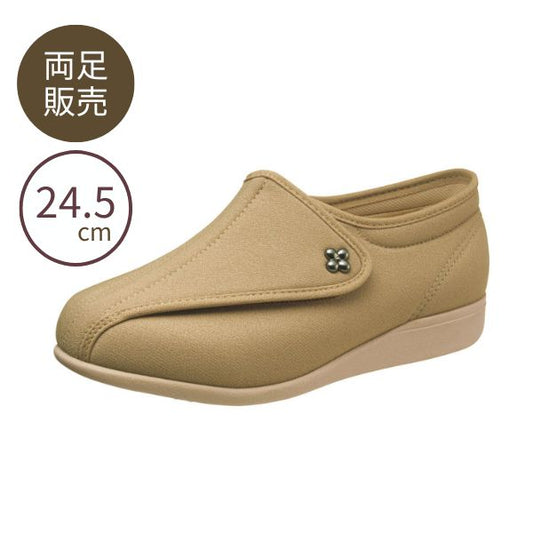 【訳アリ品につき特価】介護シューズ  外履き レディース 快歩主義  オークストレッチ 24.5cm アサヒシューズ おしゃれ L011 両足販売 外反母趾 (代引き不可)