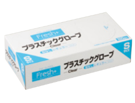【施設・法人限定】 (1ケース) フレッシュプラス プラスチック手袋 粉無し 100枚×30個  S M L 大黒工業株式会社