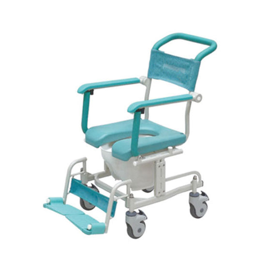 （代引き不可）シャワーキャリー トイレットタイプ 4輪自由車 CAK-460 矢崎化工 (お風呂 椅子 浴用椅子 シャワーキャリー 背付き 介護 椅子) 介護用品