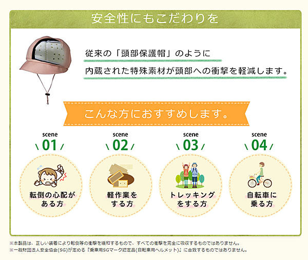 おでかけヘッドガード (ハンチングタイプ) KM-1000H キヨタ (プロテクター 頭 部 保護 帽子) 介護用品