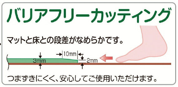 ウェルファン　トライタッチMサイズ 38×55cm（入浴用品　すべり止めマット　お風呂用マット）介護用品