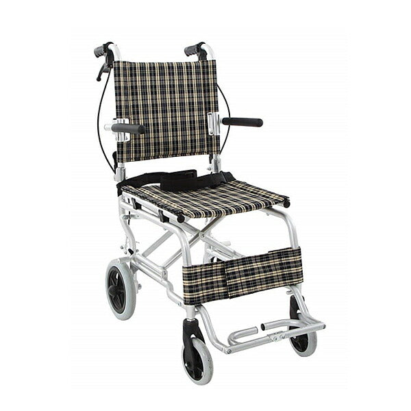 介助型 車椅子 AR-032 楽々健株式会社 (介助式 軽量 アルミ製 折りたたみ 車いす) 介護用品