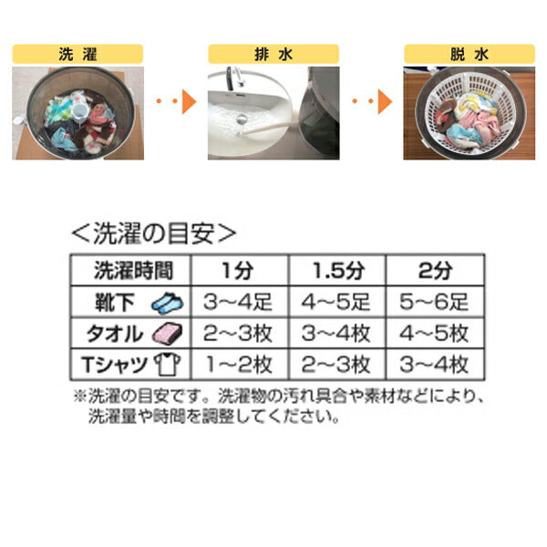 全手動ウォッシャー ブルー WS-01 朝日電器 (介護 災害対策 便利用品) 介護用品