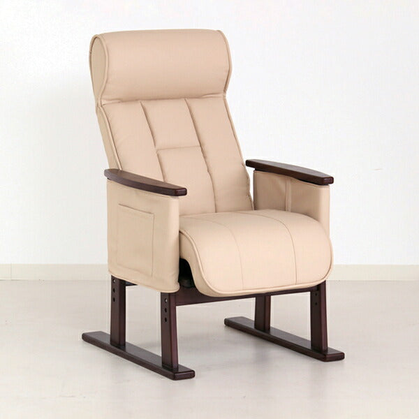 (代引き不可) 立ち上がり補助椅子 Care-409-SAC ブラウン グローリープラン (介護 いす 背もたれ 肘掛け) 介護用品