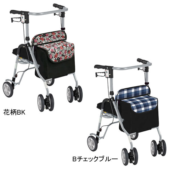 【美品】シルバーカー シンフォニープラス　手押し車 歩行器 介護用品 折り畳み 美品】シルバーカー シンフォニープラス 手押し車 歩行器 介護