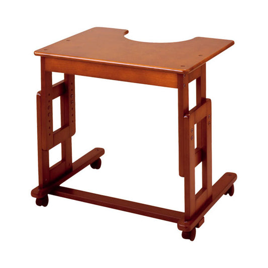 (代引き不可) サポートテーブルB 高さ64〜79cm(6段階)  キンタロー (介護 ベッドサイドテーブル サイドテーブル キャスター テーブル 木製 車椅子) 介護用品