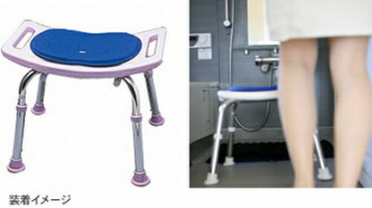 【受注生産品】(代引き不可) シャワー椅子用クッション AFK-01 加地（入浴用品 シャワーチェアー用クッション すべり止め付き）介護用品