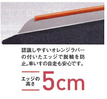 (代引き不可) (法人様限定商品) イーストアイ ポータブルスロープ エッジ付1枚板タイプ PEK090 長さ90cm (車椅子 スロープ 段差解消スロープ 屋外用 段差スロープ 介護 スロープ 介護 用 スロープ) 介