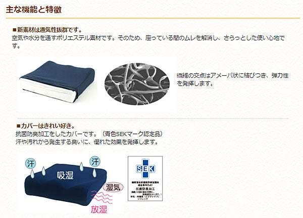 タカノ にこにこクッション タイプ S1 TC-S1  コンター型 (車椅子 クッション 介護 用品車イス用 介護 クッション 通気性 丸洗いok) 介護用品