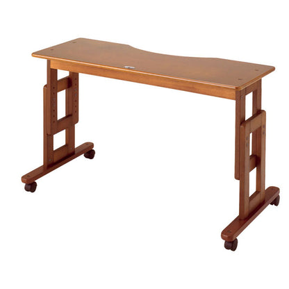 (代引き不可) サポートテーブルD 高さ調節65〜80cm(6段階) キンタロー(介護ベッド ベッド オーバー テーブル キャスター テーブル 木製) 介護用品