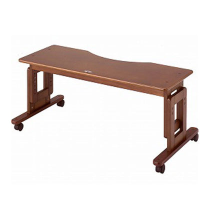 (代引き不可) サポートテーブルE 高さ60〜45cm  (6段階調節) キンタロー (布団 テーブル 木製 キャスター)  介護用品
