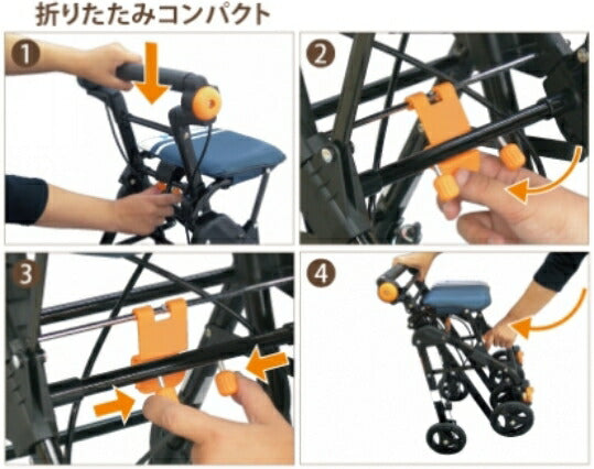 シルバーカー おしゃれ 散歩 シニア テイコブナノンDX CPS02 幸和製作所 (手押し車 コンパクト おしゃれ 折りたたみ 介護 シルバー カー) 介護用品 軽量 座れる コンパクト 歩行補助 買い物 ショッピン