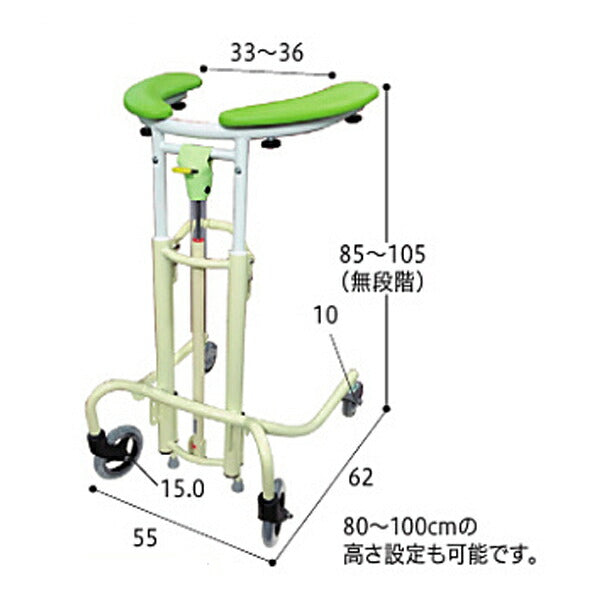 (代引き不可)  トレウォークスリム 日進医療器 (介護 歩行車 室内) 介護用品