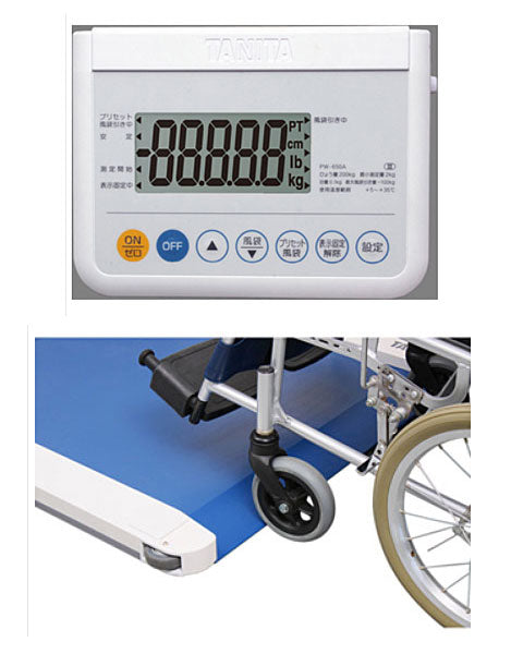 【受注生産品】(代引き不可) 車いす用体重計 (検定品) PW-650A  タニタ 介護用品