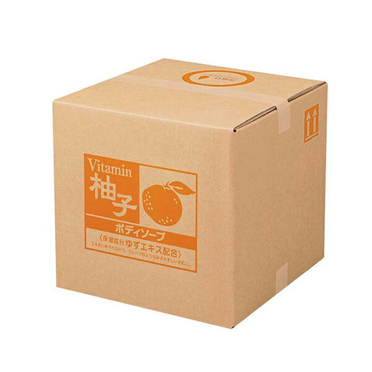 (代引き不可) SCRITT（スクリット）柚子 ボディソープ 4337　18L コック付 熊野油脂 (介護 入浴 ボディソープ) 介護用品
