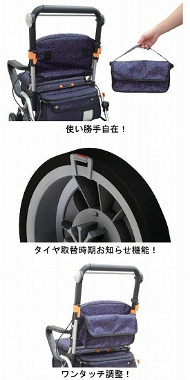 シルバーカー おしゃれ シニア 散歩 レコルティ ST10 幸和製作所 (手押し車 スタンダード 大容量 介護 シルバー カー) 介護用品 軽量 座れる コンパクト 歩行補助 買い物 ショッピングカー 老人車 手押し車 介護 人気 送料無料 高齢者