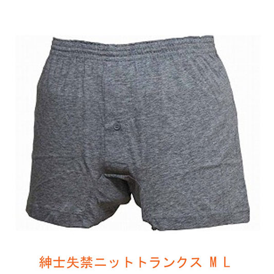 紳士 失禁 ニットトランクス W662 M L ウエル (男性用失禁パンツ 紳士用尿漏れパンツ 吸水量20cc) 介護用品