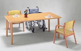 【受注生産品】(代引不可) 高さ調整テーブル HJ-1890K 幅180×奥行90cm オフィスラボ 介護用品