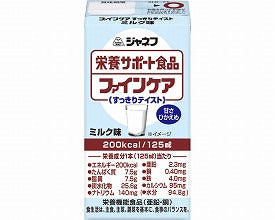 介護食 水分補給 ジャネフ ファインケア すっきりテイスト ミルク味 125mL 21168→12959 キユーピー 介護用品