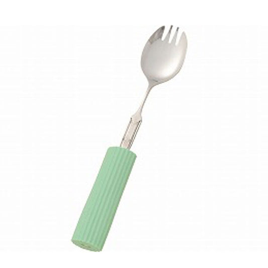 曲げ曲げハンドル・シリコンスポンジ付 R-21/SS-2 スプーン・フォーク兼用大 フセ企画 (介護 食器) 介護用品 - 介護用品専門店 eかいごナビ