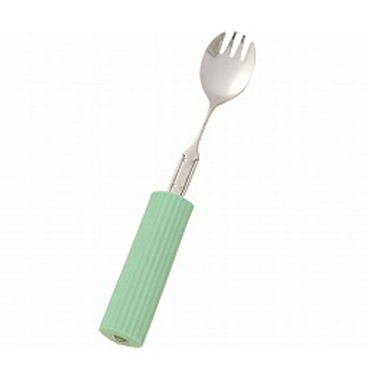 曲げ曲げハンドル・シリコンスポンジ付 R-24/SS-2 スプーン・フォーク兼用小 フセ企画 (介護 食器) 介護用品 - 介護用品専門店 eかいごナビ