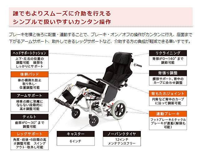 代引き不可) えみ〜ごII (emigo) エレベーティング仕様 カナヤママシナリー (車いす ティルト リクライニング) 介護用品 –  介護用品専門店 eかいごナビ