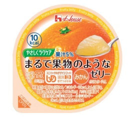 介護食 ゼリー 舌でつぶせる やさしくラクケア まるで果物のようなゼリー みかん 60g 85395 ハウス食品 介護用品