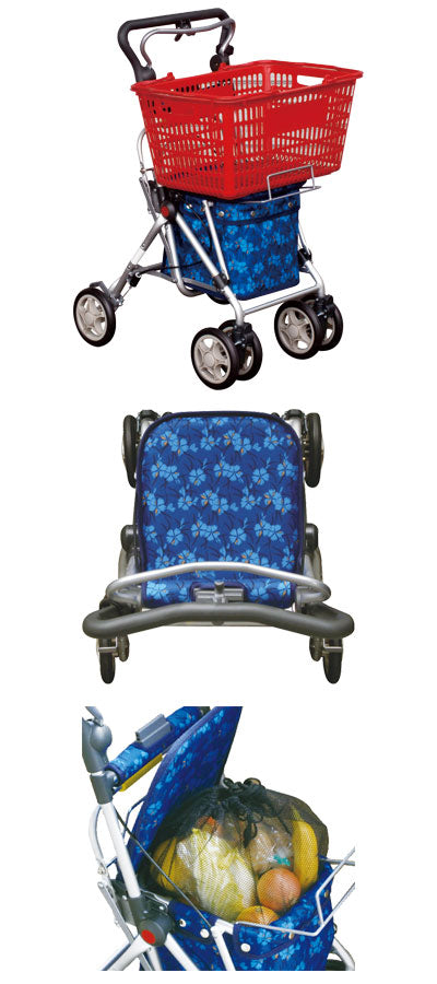 シルバーカー スイートIII No.668 須恵廣工業 (シルバーカー ショッピングカート ミドル ボックスタイプ）介護用品