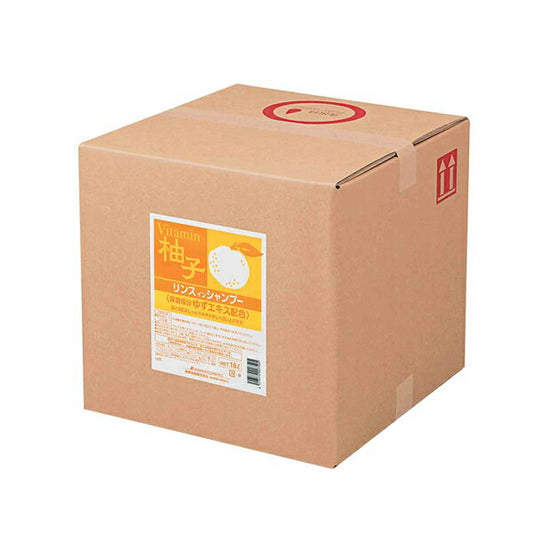 (代引き不可) SCRITT（スクリット）柚子 リンスインシャンプー 4338　18L コック付 熊野油脂 (介護 入浴 シャンプー) 介護用品