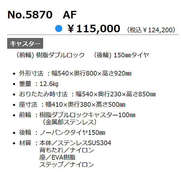 (代引き不可) シャワーキャリーAF No.5870 睦三 (お風呂 椅子 浴用椅子 シャワーキャリー 背付き 介護) 介護用品